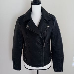 TopShop Faux Leather Biker Jacket